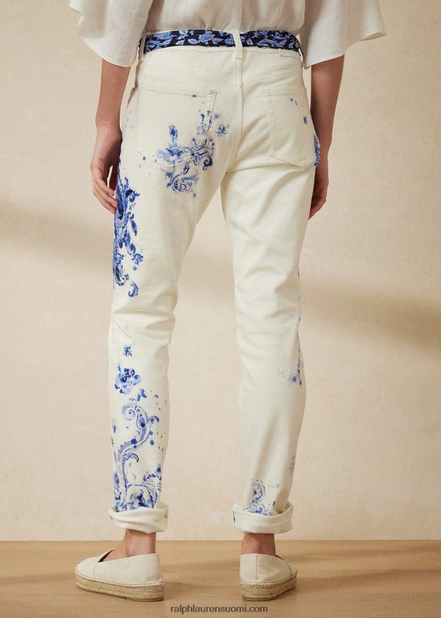 Ralph Lauren naiset paisley 160 slim denim -farkku 0Z24ZR9318 ombre paisley