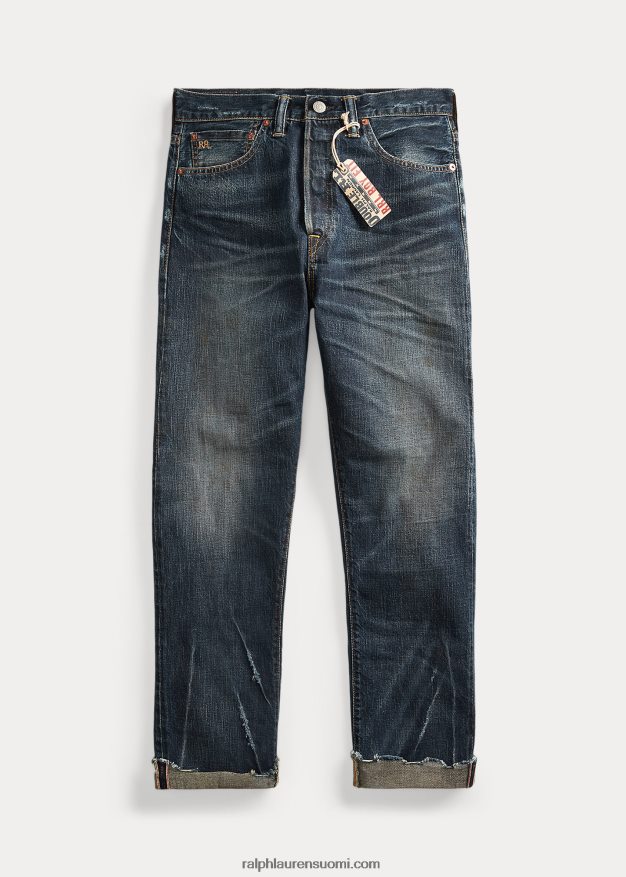 Ralph Lauren naiset pojalle sopiva suora farkku 0Z24ZR9382 danni pestä