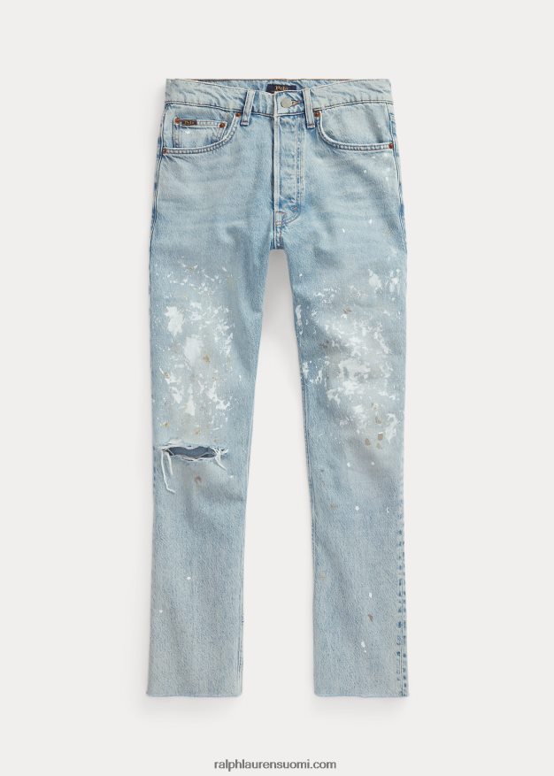 Ralph Lauren naiset suoralahkeinen lyhennetty farkku 0Z24ZR2971 heisler pesu