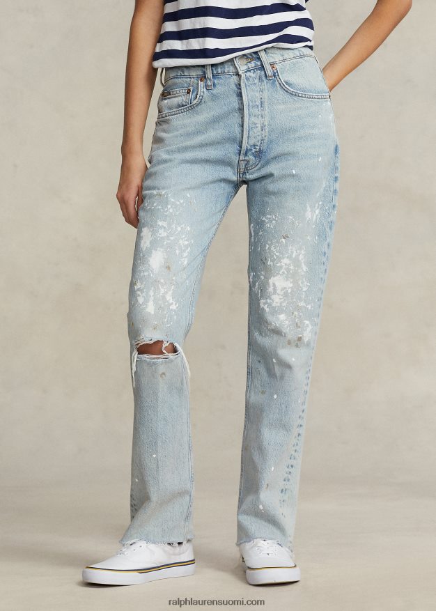 Ralph Lauren naiset suoralahkeinen lyhennetty farkku 0Z24ZR2971 heisler pesu