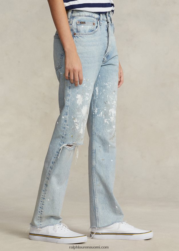 Ralph Lauren naiset suoralahkeinen lyhennetty farkku 0Z24ZR2971 heisler pesu