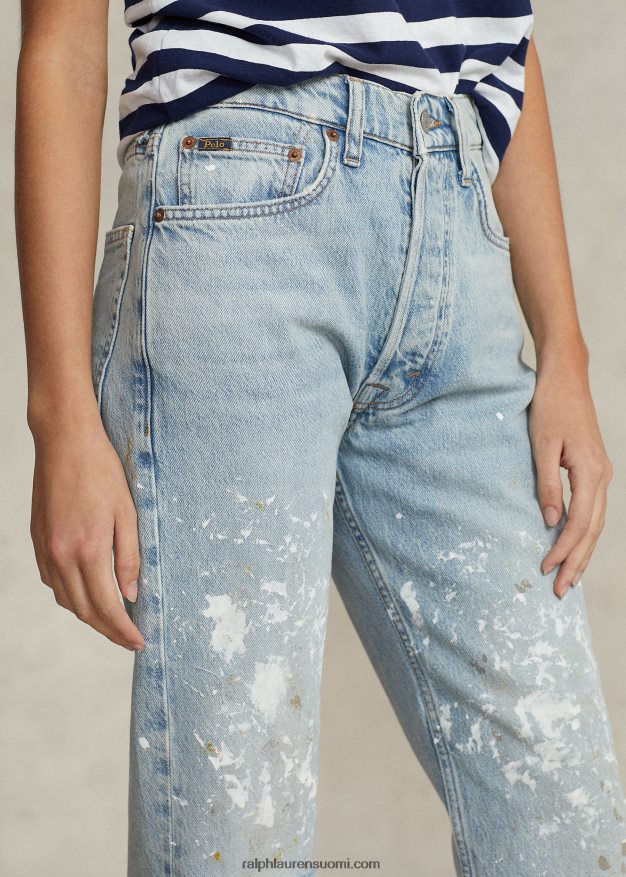 Ralph Lauren naiset suoralahkeinen lyhennetty farkku 0Z24ZR2971 heisler pesu