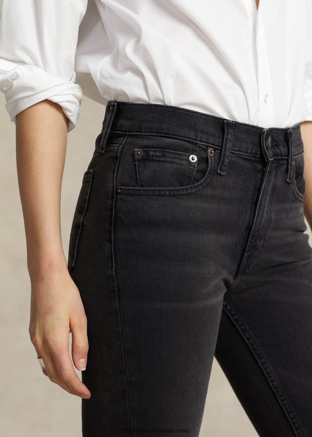 Ralph Lauren naiset tompkins skinny jean 0Z24ZR4752 pesty mustaksi