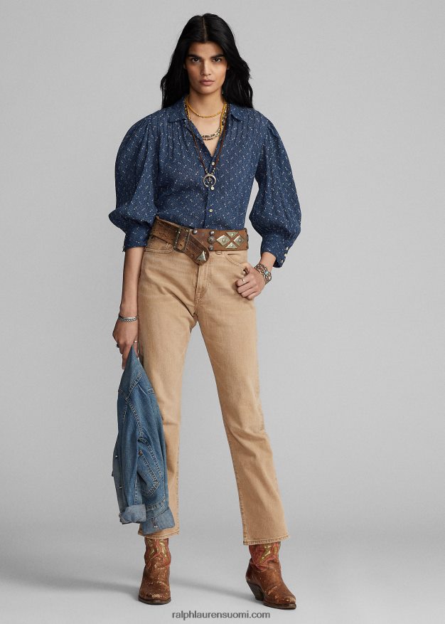 Ralph Lauren naiset vintage boot tan farkku 0Z24ZR3626 rusketus