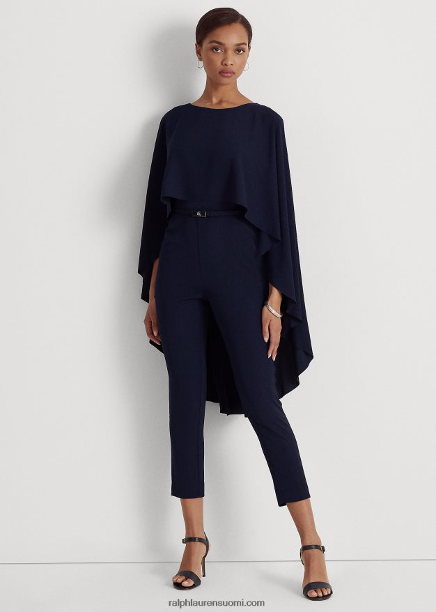 Ralph Lauren naiset cape Georgette -haalari 0Z24ZR9589 majakan laivasto