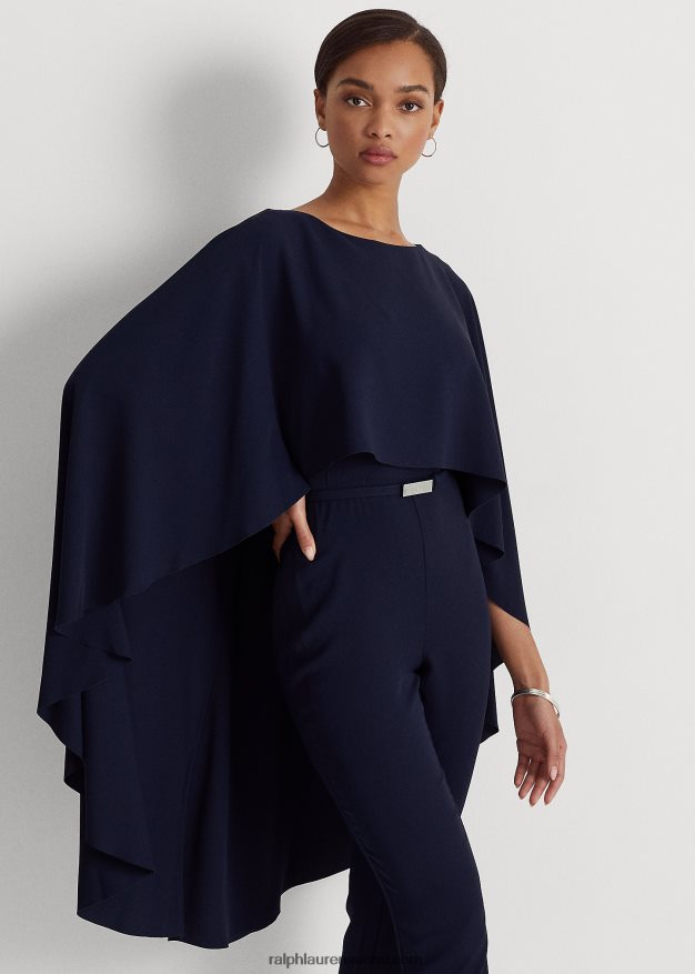 Ralph Lauren naiset cape Georgette -haalari 0Z24ZR9589 majakan laivasto