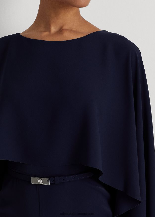 Ralph Lauren naiset cape Georgette -haalari 0Z24ZR9589 majakan laivasto