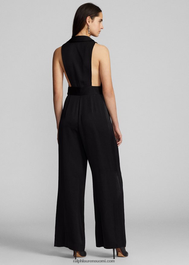 Ralph Lauren naiset crepe-hihaton smokkihaalari 0Z24ZR3618