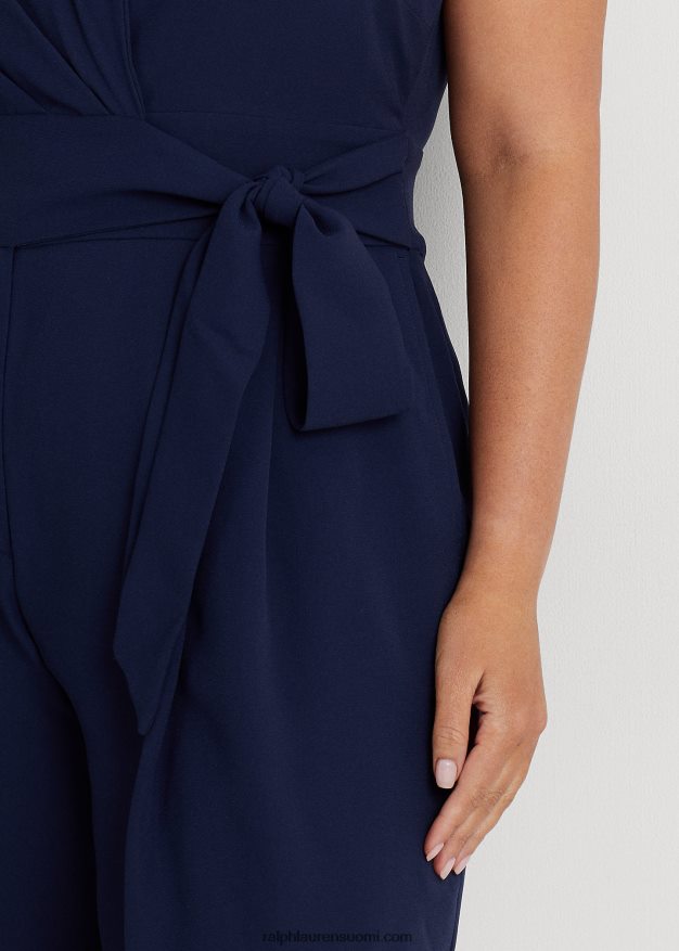 Ralph Lauren naiset hihaton georgette-housupusero 0Z24ZR4685 hienostunut laivasto