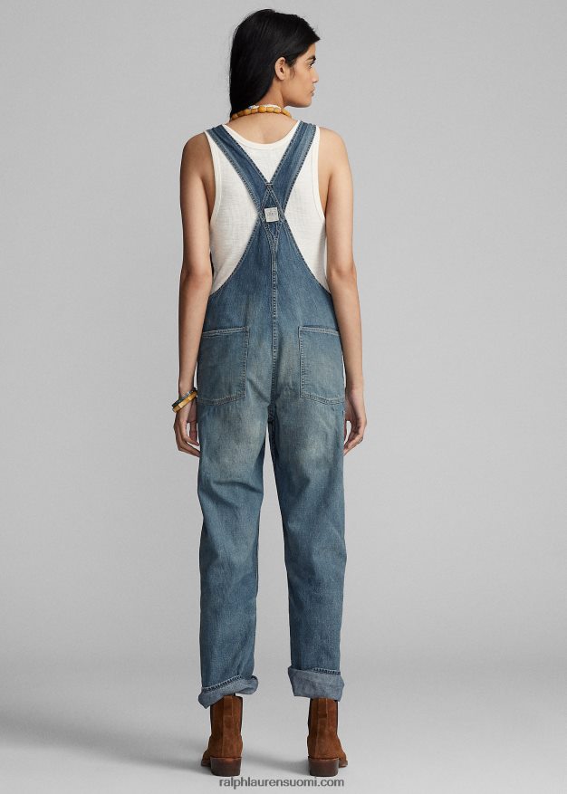 Ralph Lauren naiset korjattu denim haalari 0Z24ZR3643 korjattu danvillen pesu