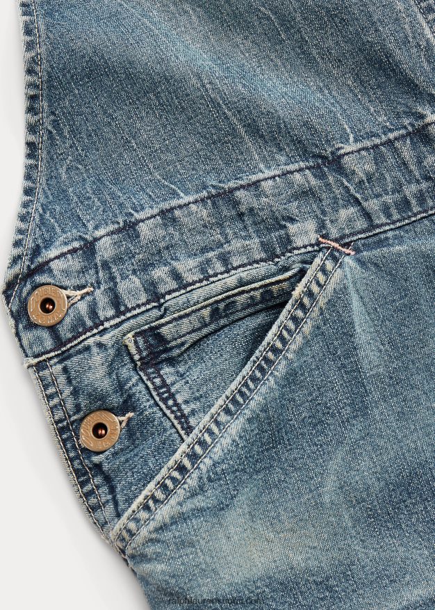 Ralph Lauren naiset korjattu denim haalari 0Z24ZR3643 korjattu danvillen pesu