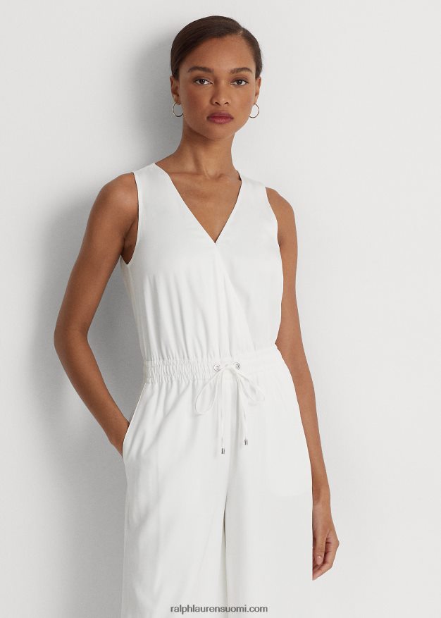 Ralph Lauren naiset twill-hihaton haalari 0Z24ZR4338 valkoinen