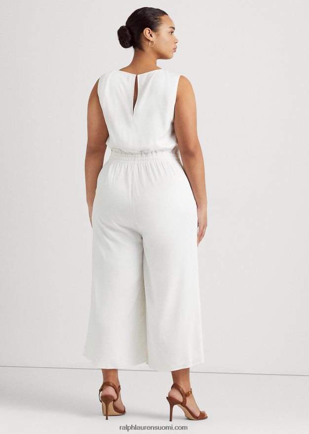 Ralph Lauren naiset twill-hihaton haalari 0Z24ZR4575 valkoinen