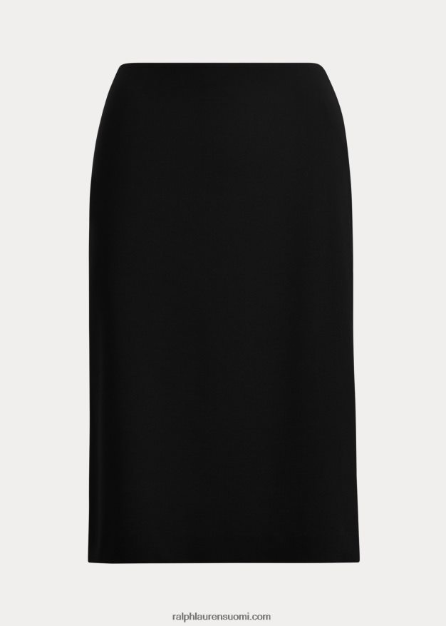 Ralph Lauren naiset cindy stretch villainen kreppihame 0Z24ZR9360 musta