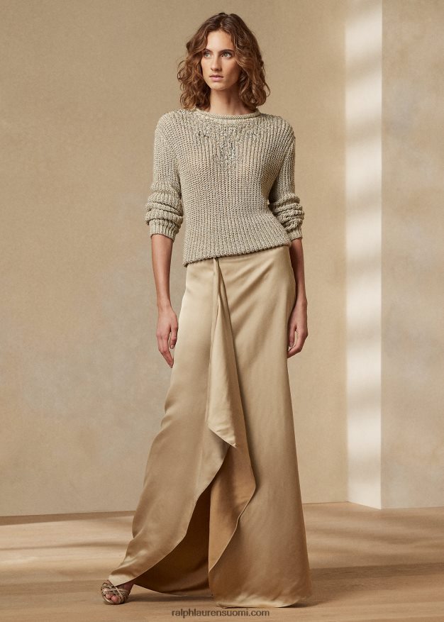 Ralph Lauren naiset ellwood pesty satiinihame 0Z24ZR9273 hunaja