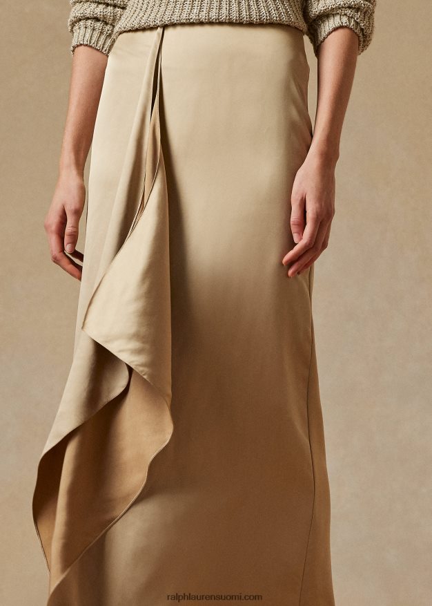 Ralph Lauren naiset ellwood pesty satiinihame 0Z24ZR9273 hunaja