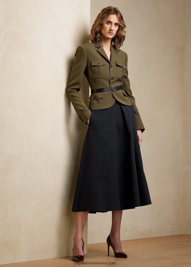 Ralph Lauren naiset erica puuvillakangashame 0Z24ZR3592 musta