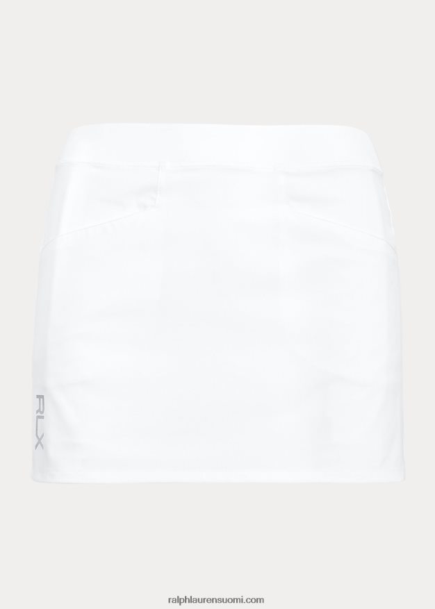 Ralph Lauren naiset laskostettu neljään suuntaan venyvä skort 0Z24ZR3757 keraaminen valkoinen