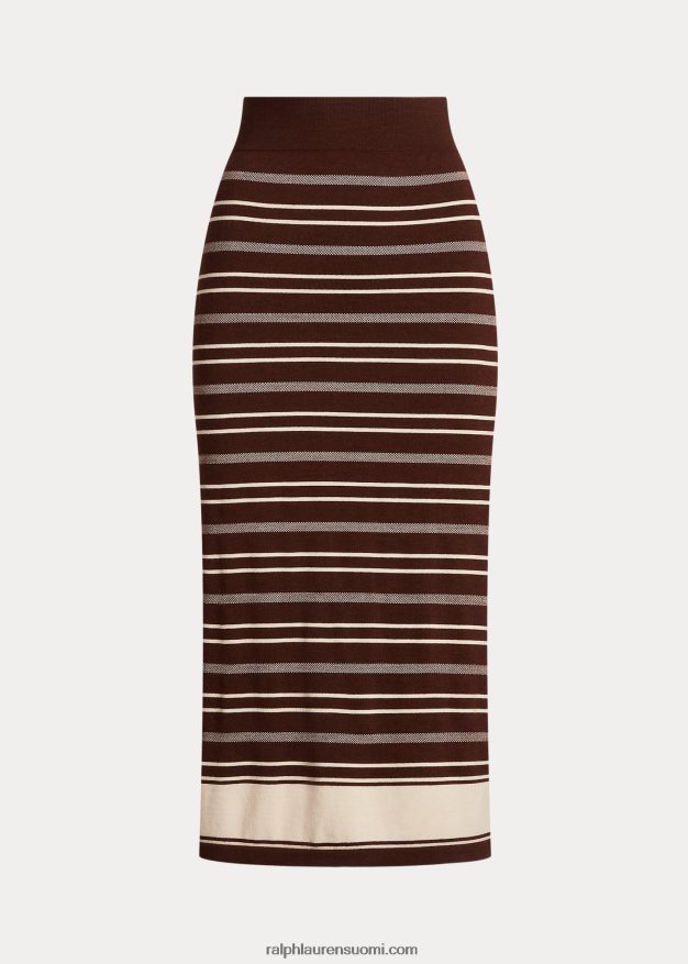 Ralph Lauren naiset moniraitainen villapaidan hame 0Z24ZR3219