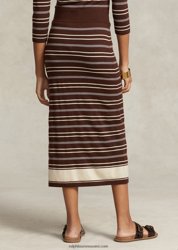 Ralph Lauren naiset moniraitainen villapaidan hame 0Z24ZR3219