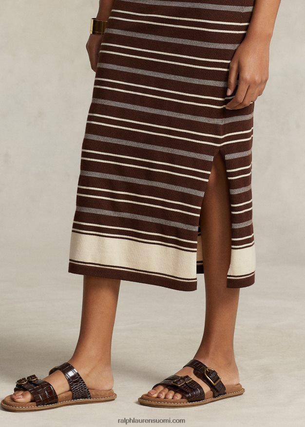 Ralph Lauren naiset moniraitainen villapaidan hame 0Z24ZR3219