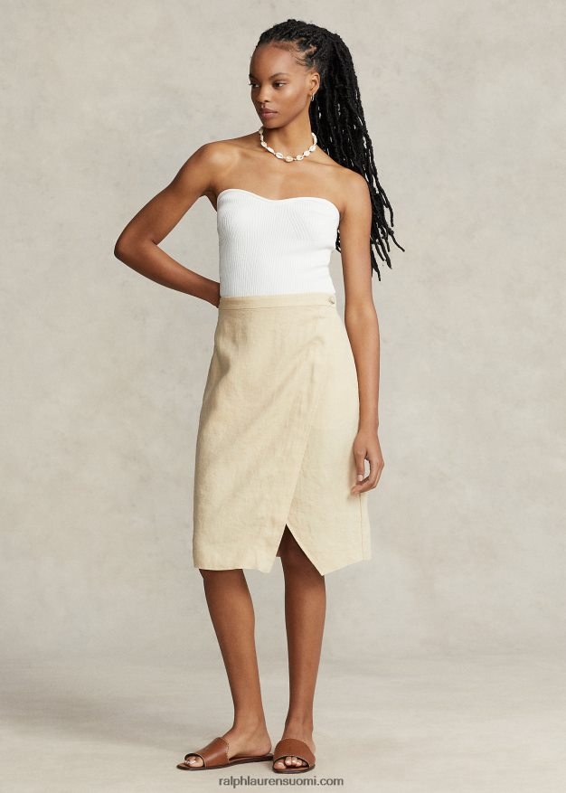 Ralph Lauren naiset pellavahame 0Z24ZR2958 perushiekka