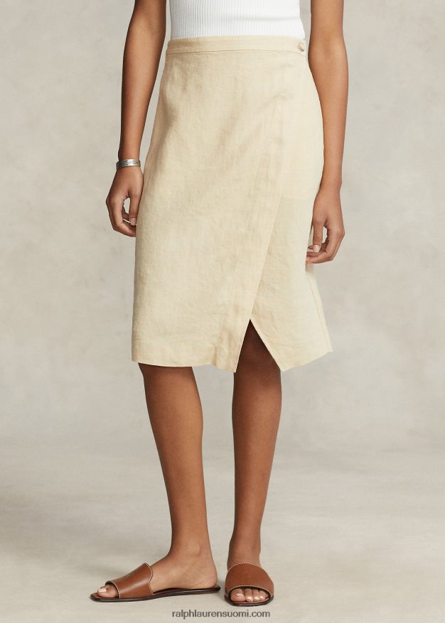 Ralph Lauren naiset pellavahame 0Z24ZR2958 perushiekka