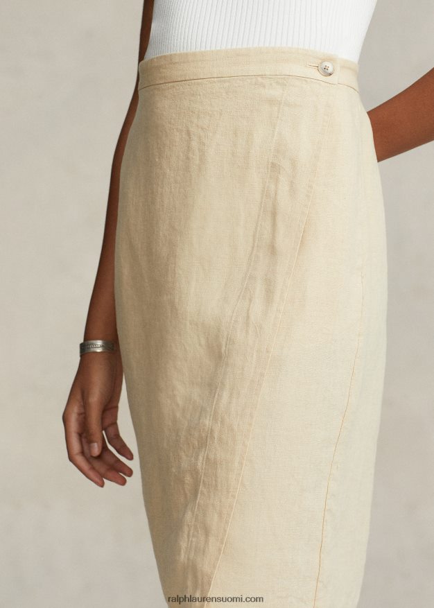 Ralph Lauren naiset pellavahame 0Z24ZR2958 perushiekka