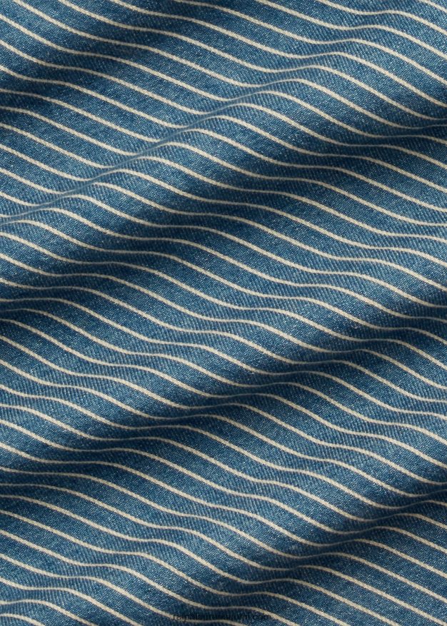 Ralph Lauren naiset raidallinen puuvilla-pellavahame 0Z24ZR3640