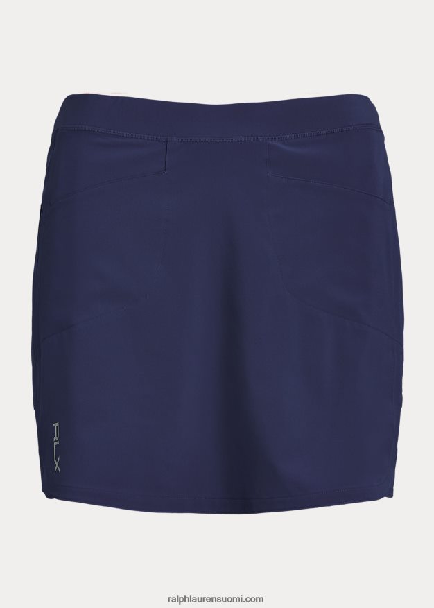 Ralph Lauren naiset rei'itetty stretch skort 0Z24ZR3694 hienostunut laivasto