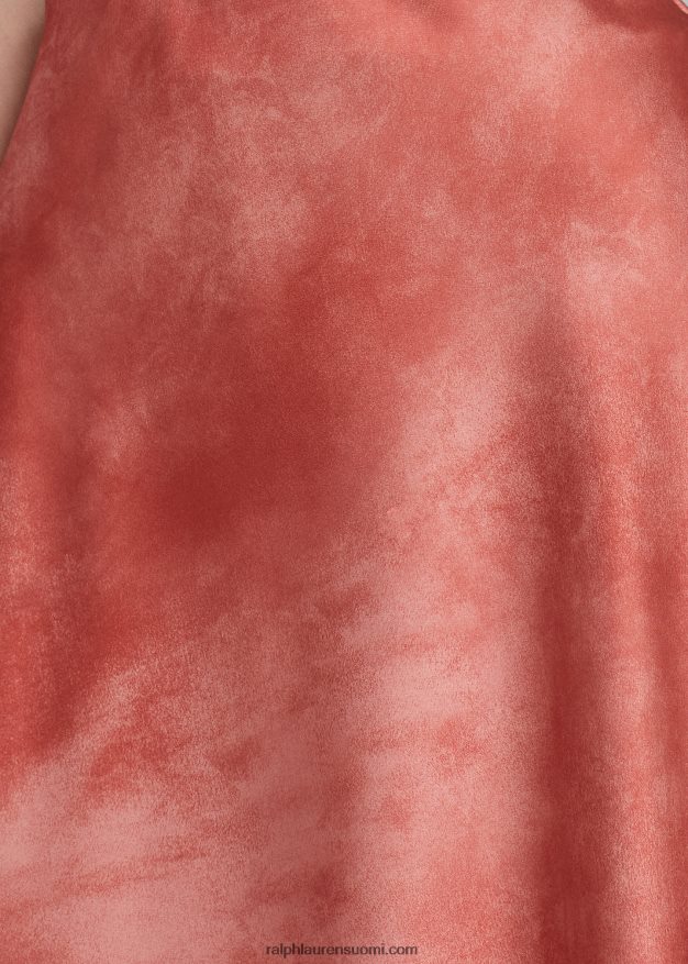 Ralph Lauren naiset solmittava satiinihame 0Z24ZR4307 punainen aurinkokivi multi