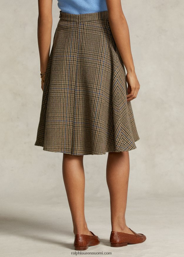 Ralph Lauren naiset spelman-kokoelman tweedhame 0Z24ZR3321 ruskea multi