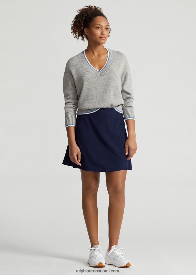 Ralph Lauren naiset suorituskyky a-line skort 0Z24ZR9405 hienostunut laivasto