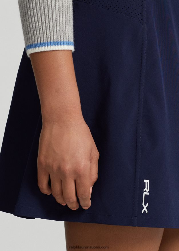 Ralph Lauren naiset suorituskyky a-line skort 0Z24ZR9405 hienostunut laivasto