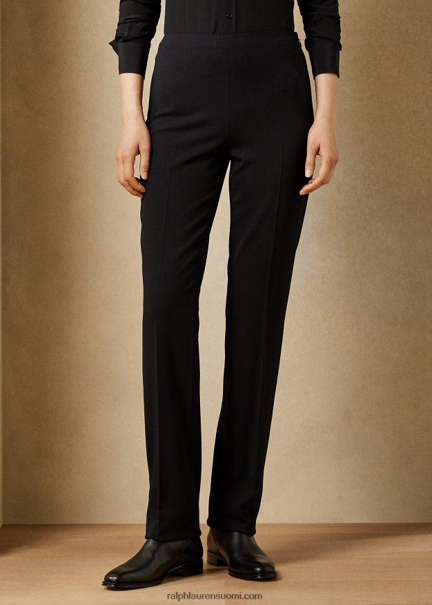 Ralph Lauren naiset alandra stretch villahousut 0Z24ZR3446 musta