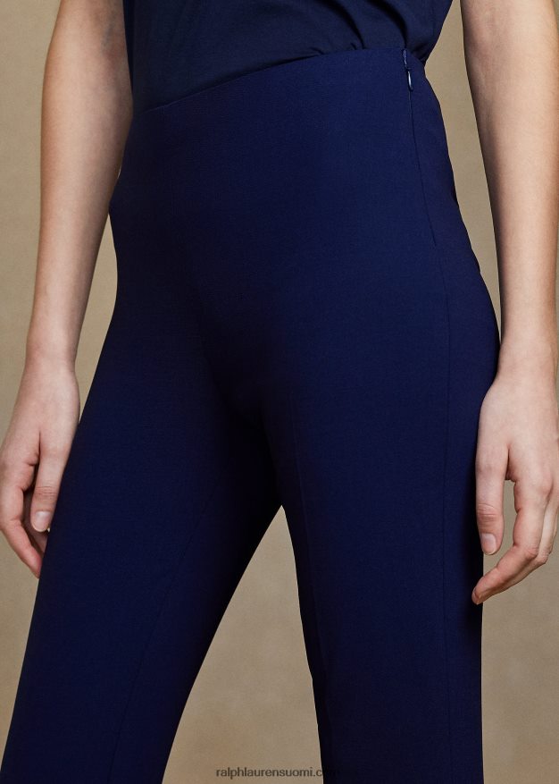 Ralph Lauren naiset annie stretch villahousut 0Z24ZR9365 laivasto