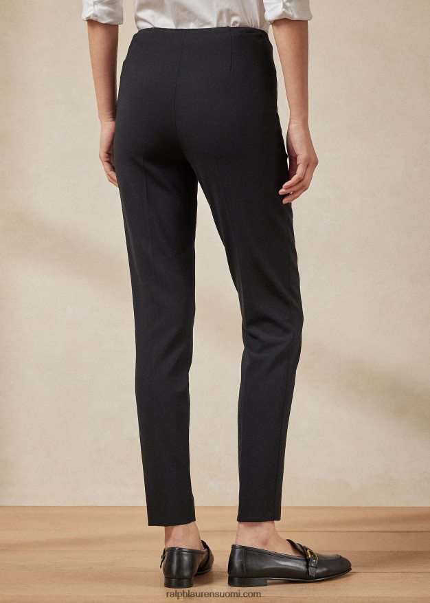 Ralph Lauren naiset annie wool kreppinilkkahousut 0Z24ZR9369 musta