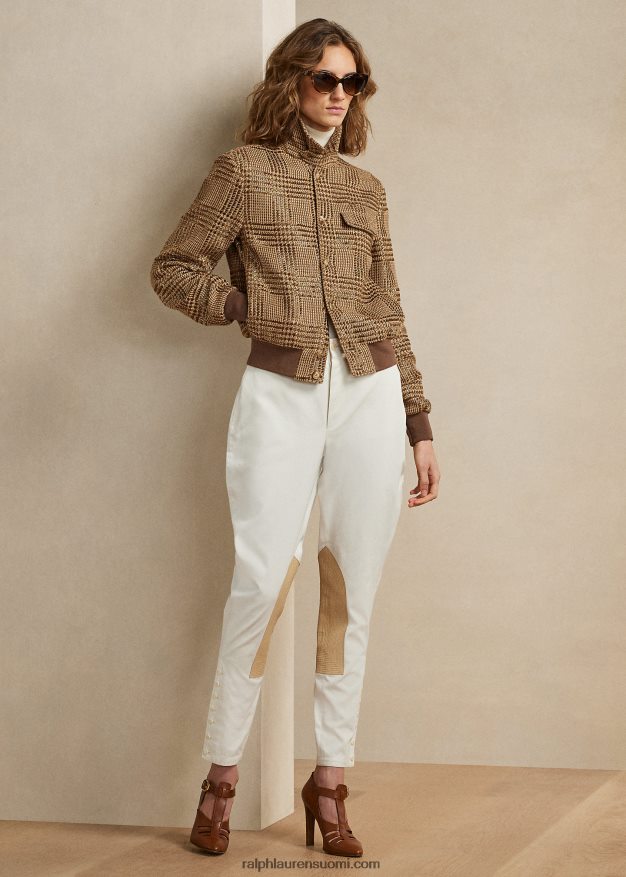 Ralph Lauren naiset blyly puuvillaiset jodhpur-housut 0Z24ZR3559 norsunluu