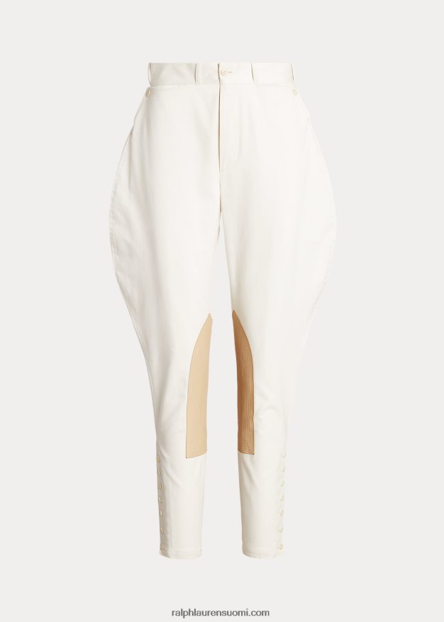 Ralph Lauren naiset blyly puuvillaiset jodhpur-housut 0Z24ZR3559 norsunluu