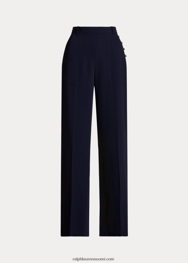 Ralph Lauren naiset cady leveälahkeiset housut 0Z24ZR3041 muste