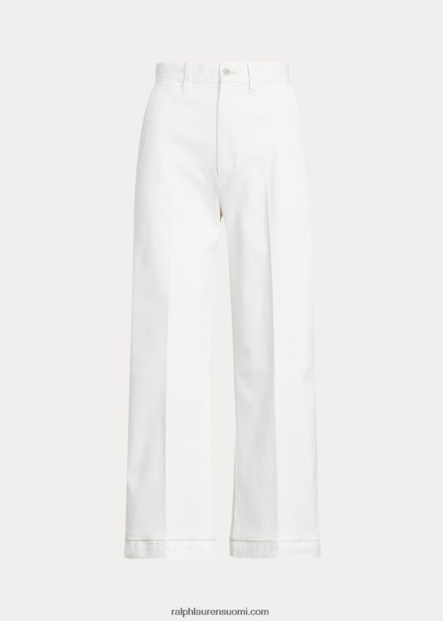 Ralph Lauren naiset chino leveälahkeiset housut 0Z24ZR2882 lämmin valkoinen