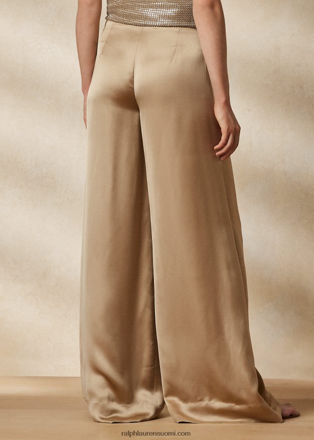 Ralph Lauren naiset daria pestyt satiinihousut 0Z24ZR3537 hunaja