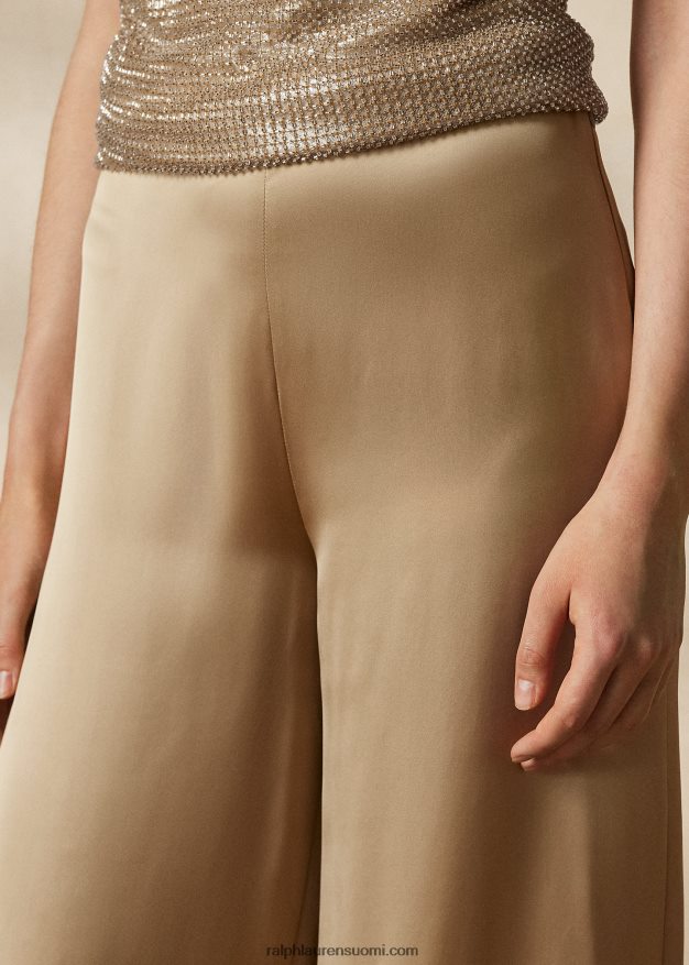 Ralph Lauren naiset daria pestyt satiinihousut 0Z24ZR3537 hunaja