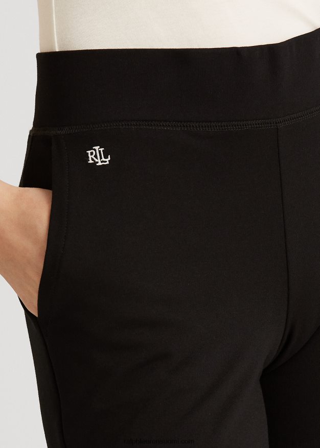 Ralph Lauren naiset jersey nilkkahousut 0Z24ZR4249 musta