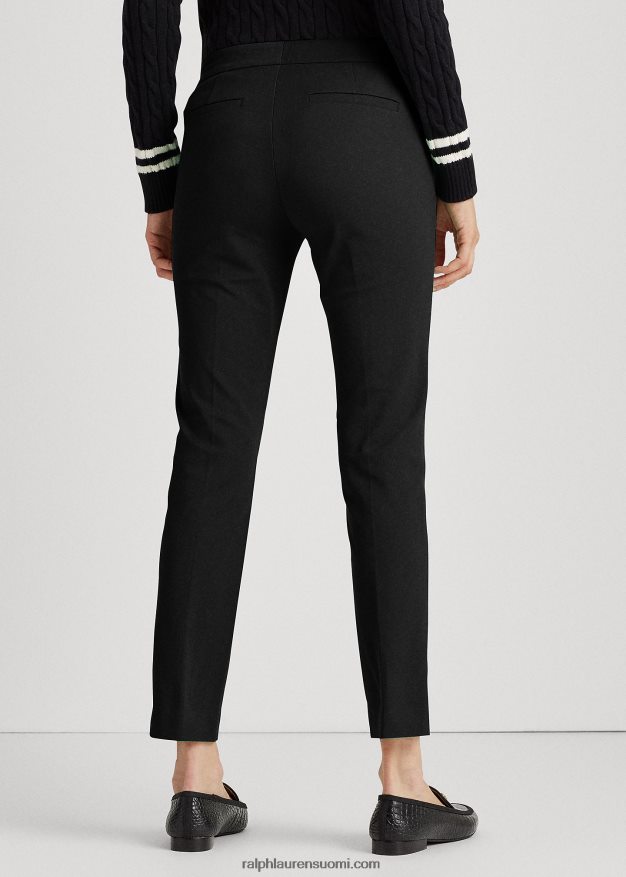 Ralph Lauren naiset joustavat puuvillahousut 0Z24ZR4478 musta