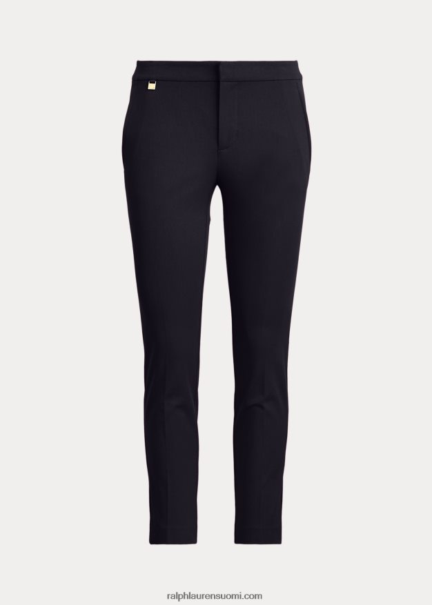 Ralph Lauren naiset joustavat puuvillaiset laihahousut 0Z24ZR4166 laivasto