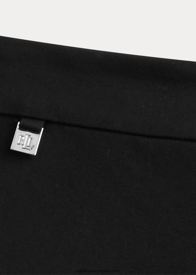 Ralph Lauren naiset joustavat puuvillaiset laihahousut 0Z24ZR4167 musta