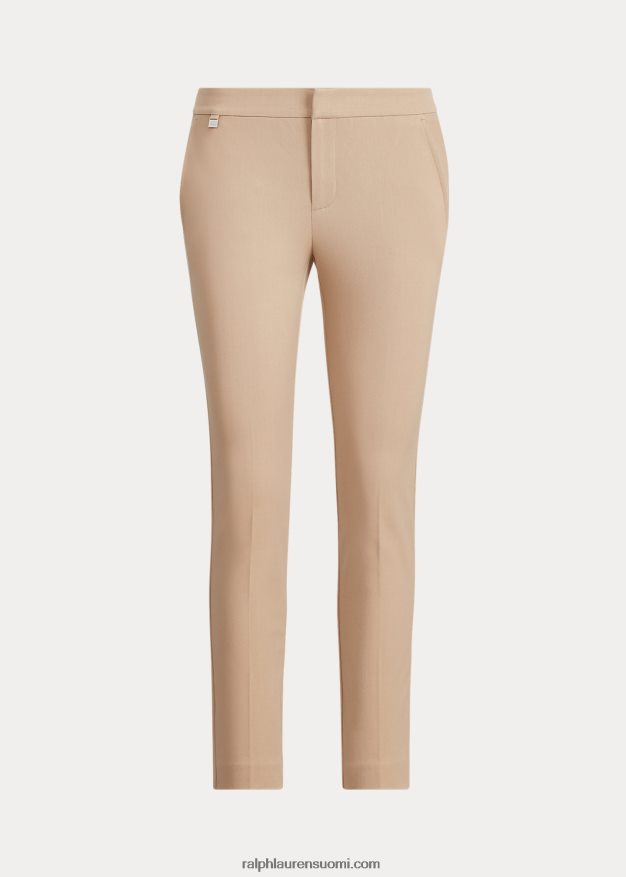 Ralph Lauren naiset joustavat puuvillaiset laihahousut 0Z24ZR4168 koivunrusketus