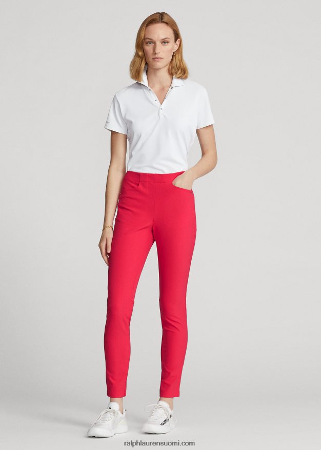 Ralph Lauren naiset joustavat urheiluhousut 0Z24ZR3686 kestävä punainen