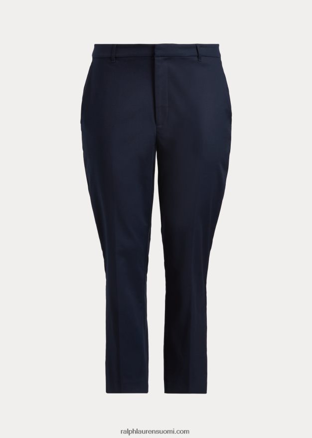 Ralph Lauren naiset kaksipuoliset joustavat puuvillahousut 0Z24ZR4634 laivasto